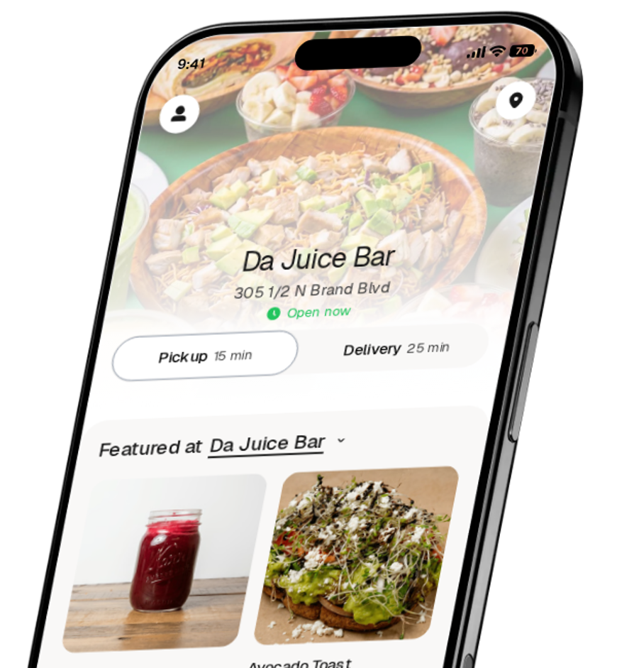 Da Juice Bar & L.A Empanadas app preview