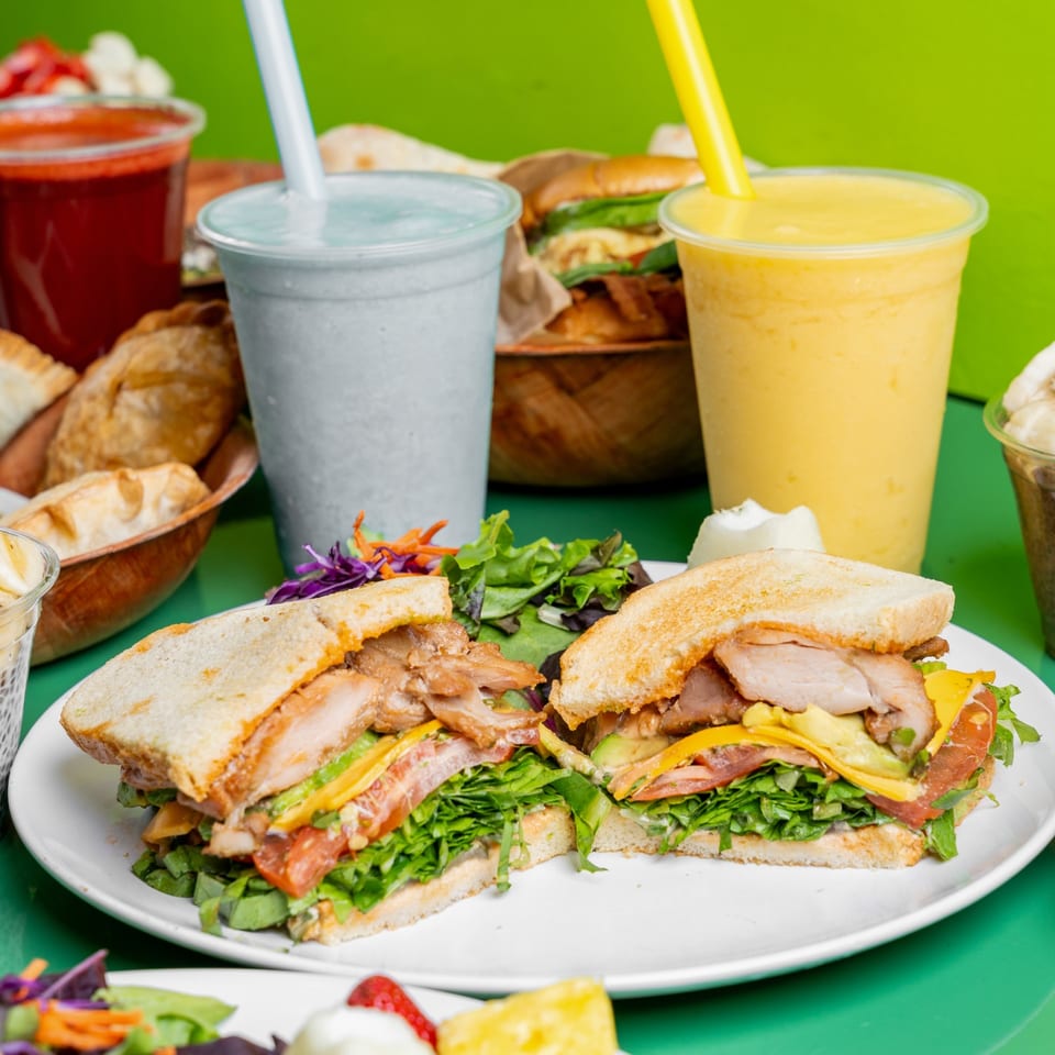 Sandwiches, smoothies and empanadas