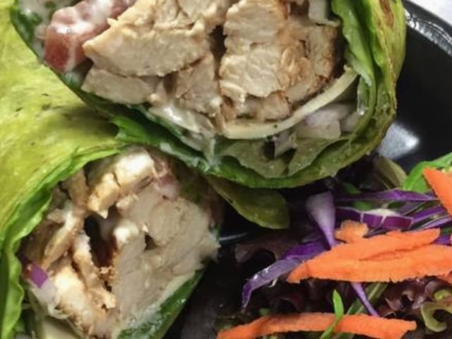 Garlic Chicken Wrap.